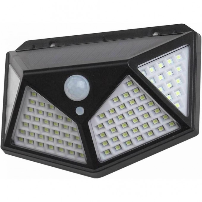 Фасадный светильник ЭРА ERAFS100-04 с датч. движ. и 4-мя плоск. освещ., на солн. бат.100 LED,300 lm B0045270 Фасадный светильник ЭРА ERAFS100-04 с датч. движ. и 4-мя плоск. освещ., на солн. бат.100 LED,300 lm B0045270