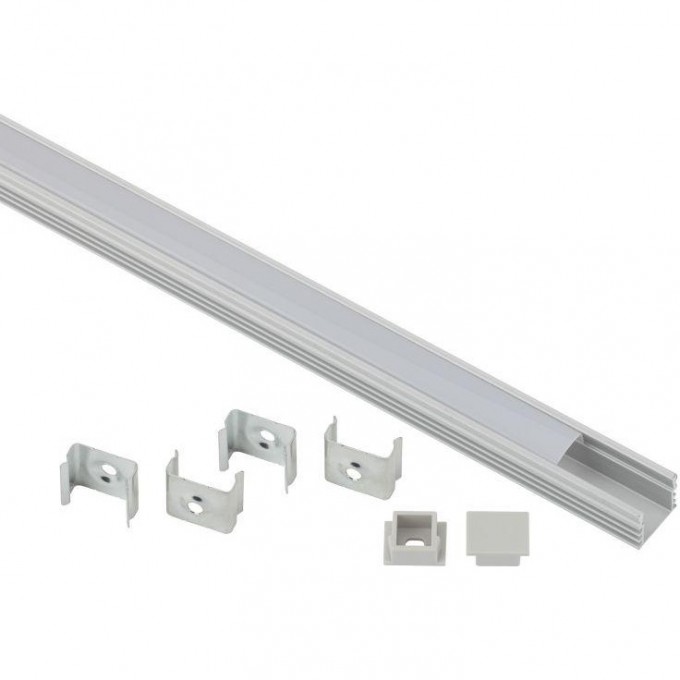 Комплект с накладным анодированным профилем ЭРА Б0039462 CAB261 16х12мм 2м 1612 B0039462 Комплект с накладным анодированным профилем ЭРА Б0039462 CAB261 16х12мм 2м 1612 B0039462