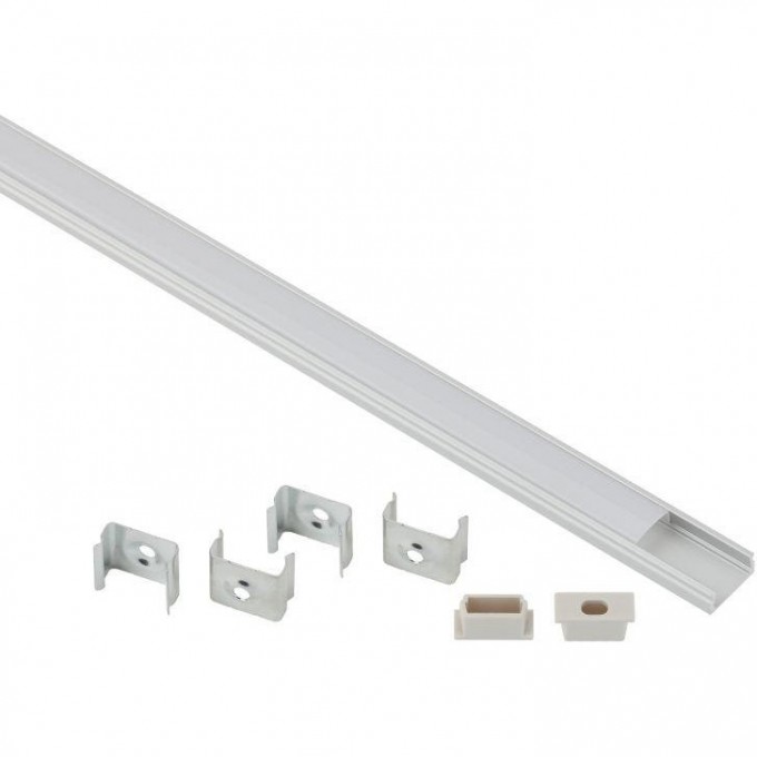 Комплект с накладным анодированным профилем ЭРА Б0039463 CAB262 16х6мм 2м 1506 B0039463 Комплект с накладным анодированным профилем ЭРА Б0039463 CAB262 16х6мм 2м 1506 B0039463