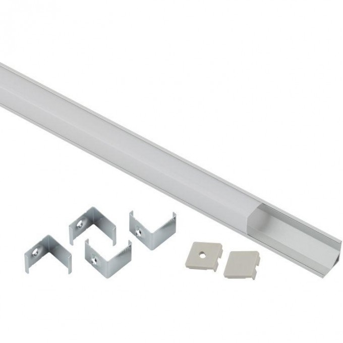 Комплект с угловом накладным анодированным профилем ЭРА Б0039466 CAB280 16х16мм 2м и квадратным экраном 2м 1616S B0039466 Комплект с угловом накладным анодированным профилем ЭРА Б0039466 CAB280 16х16мм 2м и квадратным экраном 2м 1616S B0039466