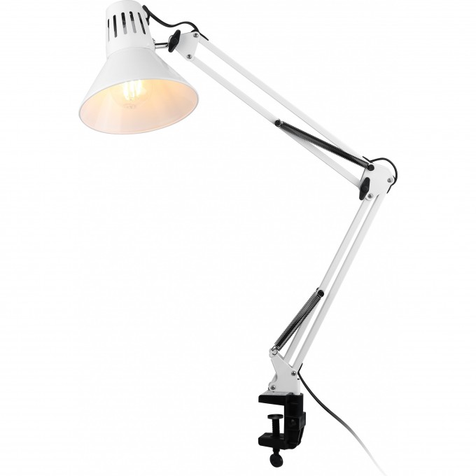 Настольный светильник ЭРА N-121-E27-40W-W на струбцине белый C0041455 Настольный светильник ЭРА N-121-E27-40W-W на струбцине белый C0041455