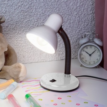 Настольный светильник ЭРА N-211-E27-40W-W белый Настольный светильник ЭРА N-211-E27-40W-W белый