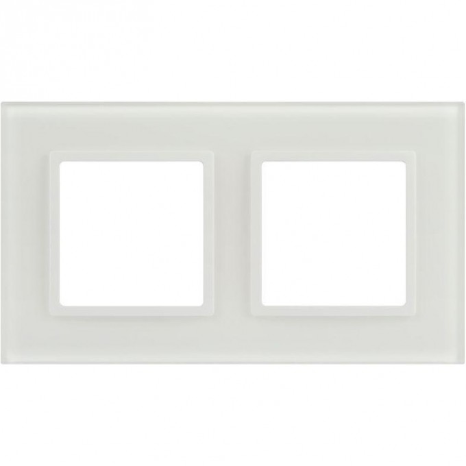Рамка для розеток и выключателей ЭРА ELEGANCE Б0065834 14-5102-01М на 2 поста стекло матовый белый B0065834 Рамка для розеток и выключателей ЭРА ELEGANCE Б0065834 14-5102-01М на 2 поста стекло матовый белый B0065834