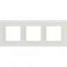 Рамка для розеток и выключателей ЭРА ELEGANCE Б0065836 14-5103-01М на 3 поста стекло матовый белый B0065836