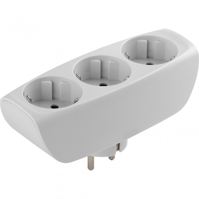 Разветвитель электрический ЭРА SP-3e-W на 3 розетки c заземлением со шторками 16А белый C0045529 Разветвитель электрический ЭРА SP-3e-W на 3 розетки c заземлением со шторками 16А белый C0045529