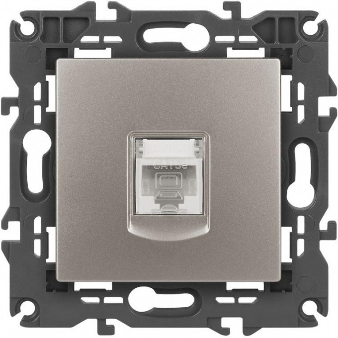 Розетка ЭРА ELEGANCE Б0065764 14-3107-16 RJ45 титан B0065764 Розетка ЭРА ELEGANCE Б0065764 14-3107-16 RJ45 титан B0065764