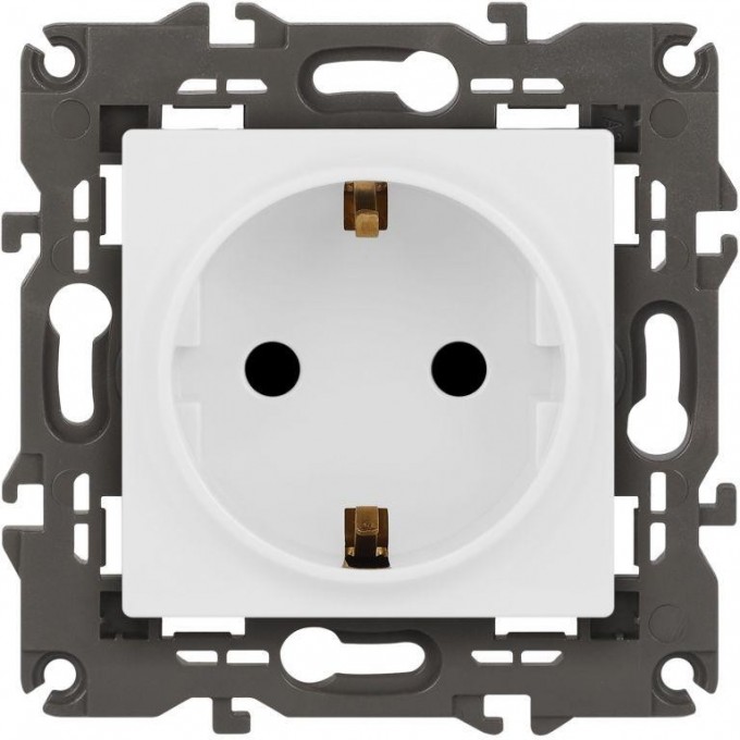 Розетка ЭРА ELEGANCE Б0065804 14-2102-01М 2P+E Schuko со шторками 16А-250В матоый белый B0065804 Розетка ЭРА ELEGANCE Б0065804 14-2102-01М 2P+E Schuko со шторками 16А-250В матоый белый B0065804