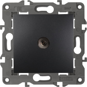 Розетка TV одиночная ЭРА ELEGANCE 14-3101-05 антрацит