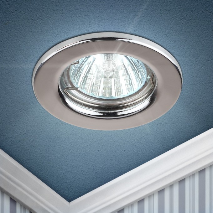 Светильник ЭРА ST1 CH штампованный MR16 12V/220V 50W хром C0043799 Светильник ЭРА ST1 CH штампованный MR16 12V/220V 50W хром C0043799