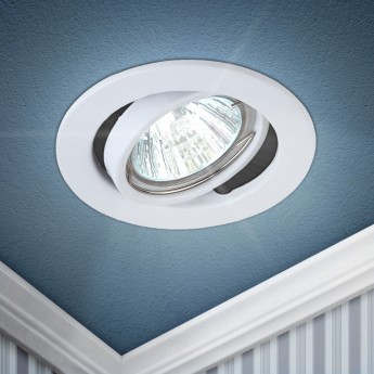 Светильник ЭРА ST2A WH штампованный поворотный MR1612V/220V 50W белый Светильник ЭРА ST2A WH штампованный поворотный MR1612V/220V 50W белый