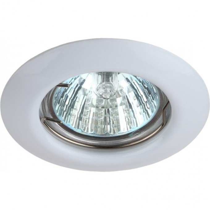 Светильник ЭРА ST3 WH штампованный MR16,12V/220V, 50W белый C0043801 Светильник ЭРА ST3 WH штампованный MR16,12V/220V, 50W белый C0043801