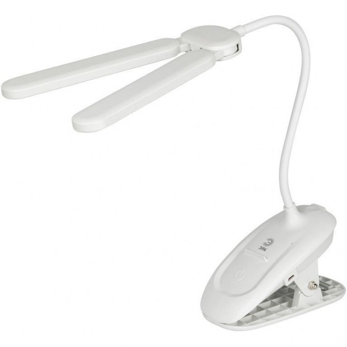 Светильник светодиодный ЭРА Б0057207 NLED-512-6W-W настольный аккумуляторный на прищепке белый B0057207 Светильник светодиодный ЭРА Б0057207 NLED-512-6W-W настольный аккумуляторный на прищепке белый B0057207