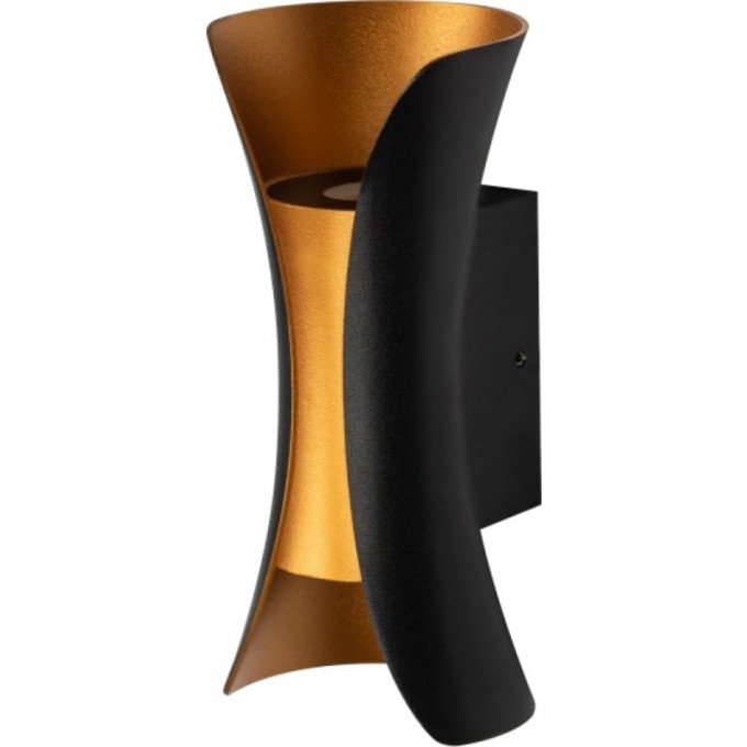 Светильник светодиодный ЭРА WL42 BK+GD 10Вт 3500К IP54 для интерьера/фасадов черный/золотой B0054420 Светильник светодиодный ЭРА WL42 BK+GD 10Вт 3500К IP54 для интерьера/фасадов черный/золотой B0054420