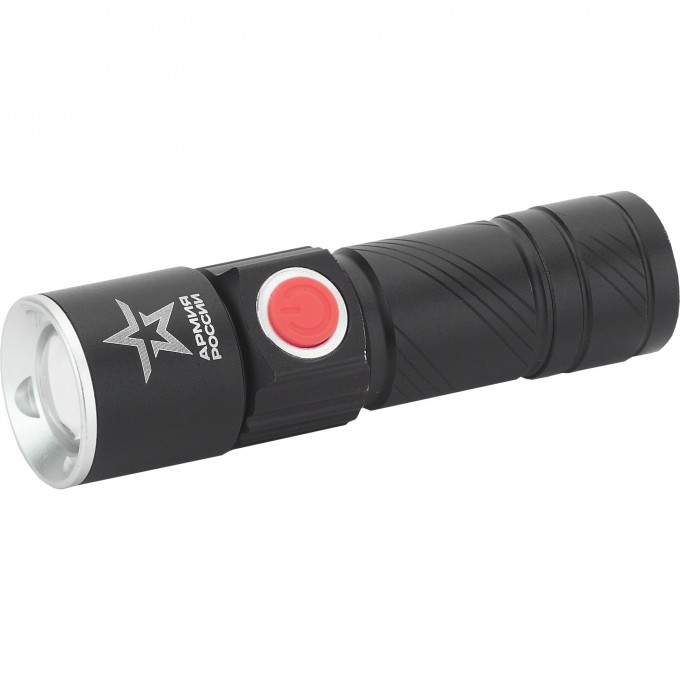 Светодиодный фонарь ЭРА АРМИЯ РОССИИ MA-601 ручной ЦИРКОН аккумуляторный с регулировкой фокуса зарядка от USB B0030191 Светодиодный фонарь ЭРА АРМИЯ РОССИИ MA-601 ручной ЦИРКОН аккумуляторный с регулировкой фокуса зарядка от USB B0030191