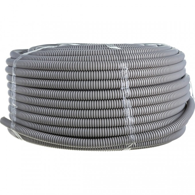 Труба гофрированная ЭРА Б0020110 ПВХ легкая d20мм с протяжкой серая 100м B0020110 Труба гофрированная ЭРА Б0020110 ПВХ легкая d20мм с протяжкой серая 100м B0020110