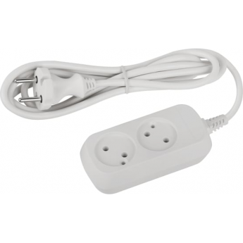 Удлинитель электрический ЭРА UDL-10-250 Greenline 2 розетки без заземления 5м ПВС 2х0.75кв.мм