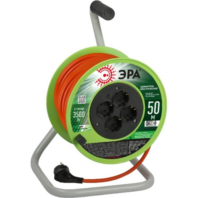 Удлинитель на катушке ЭРА Б0056104 4х50м с заземлением RP-4e-3x1.5-50m ПВС 3х1.5 B0056104 Удлинитель на катушке ЭРА Б0056104 4х50м с заземлением RP-4e-3x1.5-50m ПВС 3х1.5 B0056104