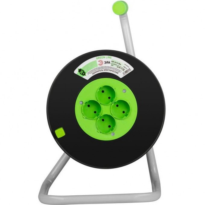 Удлинитель на пластиковой катушке ЭРА GREEN LINE Б0065083 4х30м без заземления KAT-2x1.5-30m ПВС 2х1.5 B0065083 Удлинитель на пластиковой катушке ЭРА GREEN LINE Б0065083 4х30м без заземления KAT-2x1.5-30m ПВС 2х1.5 B0065083