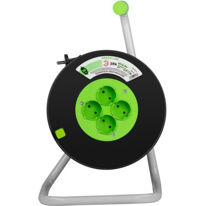 Удлинитель на пластиковой катушке ЭРА GREEN LINE Б0065105 4х30м без заземления KAT-2x1-30m ПВС 2х1 B0065105 Удлинитель на пластиковой катушке ЭРА GREEN LINE Б0065105 4х30м без заземления KAT-2x1-30m ПВС 2х1 B0065105