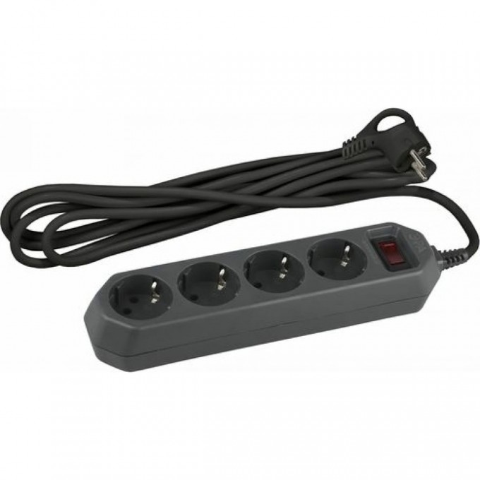 Удлинитель с сетевым фильтром ЭРА Б0019740 4х1.5м с заземлением 10А IP20 USF-M-4es-1.5m-B ПВС 3х0.75 термозащита с выключателем черный B0019740 Удлинитель с сетевым фильтром ЭРА Б0019740 4х1.5м с заземлением 10А IP20 USF-M-4es-1.5m-B ПВС 3х0.75 термозащита с выключателем черный B0019740