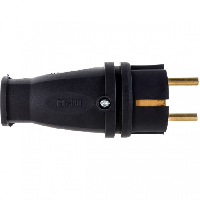 Вилка ЭРА Б0055414 VX10-B-IP44 16А IP44 прямая с заземлением каучук черный B0055414 Вилка ЭРА Б0055414 VX10-B-IP44 16А IP44 прямая с заземлением каучук черный B0055414