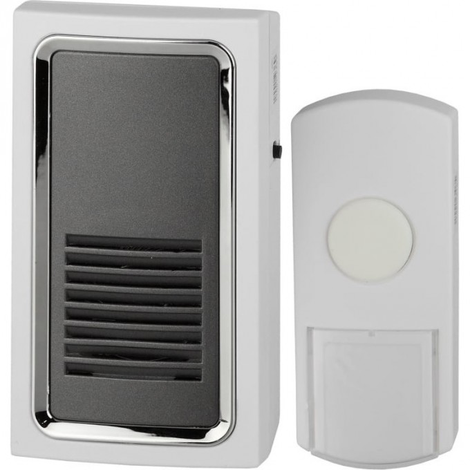 Звонок дверной ЭРА C96 беспроводной от сети 6 мелодий белый с черным B0018973 Звонок дверной ЭРА C96 беспроводной от сети 6 мелодий белый с черным B0018973