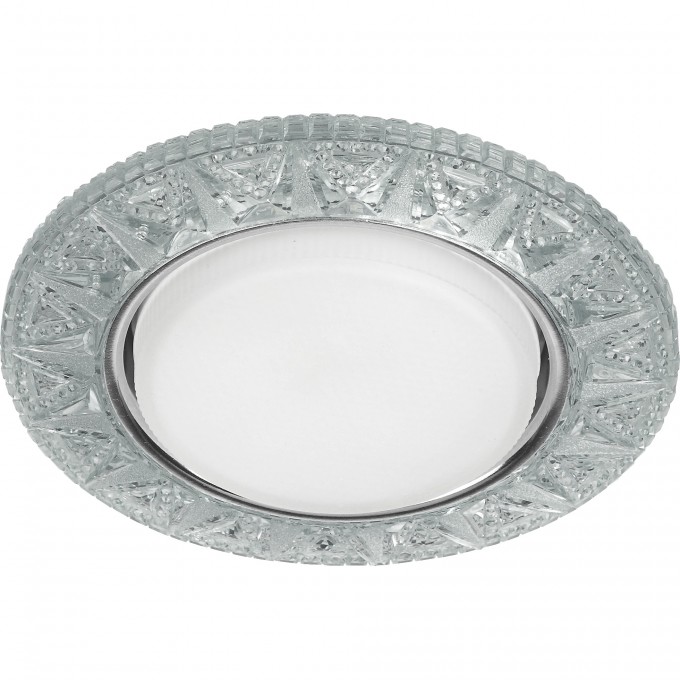 Светильник ЭРА DK LD22 SL/WH декор cо светодиодной подсветкой Gx53 прозрачный B0029625 Светильник ЭРА DK LD22 SL/WH декор cо светодиодной подсветкой Gx53 прозрачный B0029625