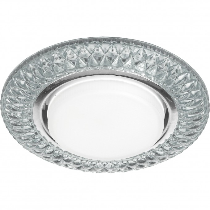 Светильник ЭРА DK LD23 SL/WH декор cо светодиодной подсветкой Gx53 прозрачный B0029627 Светильник ЭРА DK LD23 SL/WH декор cо светодиодной подсветкой Gx53 прозрачный B0029627