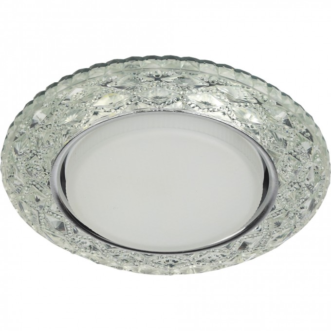 Светильник ЭРА DK LD24 SL/WH декор cо светодиодной подсветкой Gx53 прозрачный B0029631 Светильник ЭРА DK LD24 SL/WH декор cо светодиодной подсветкой Gx53 прозрачный B0029631